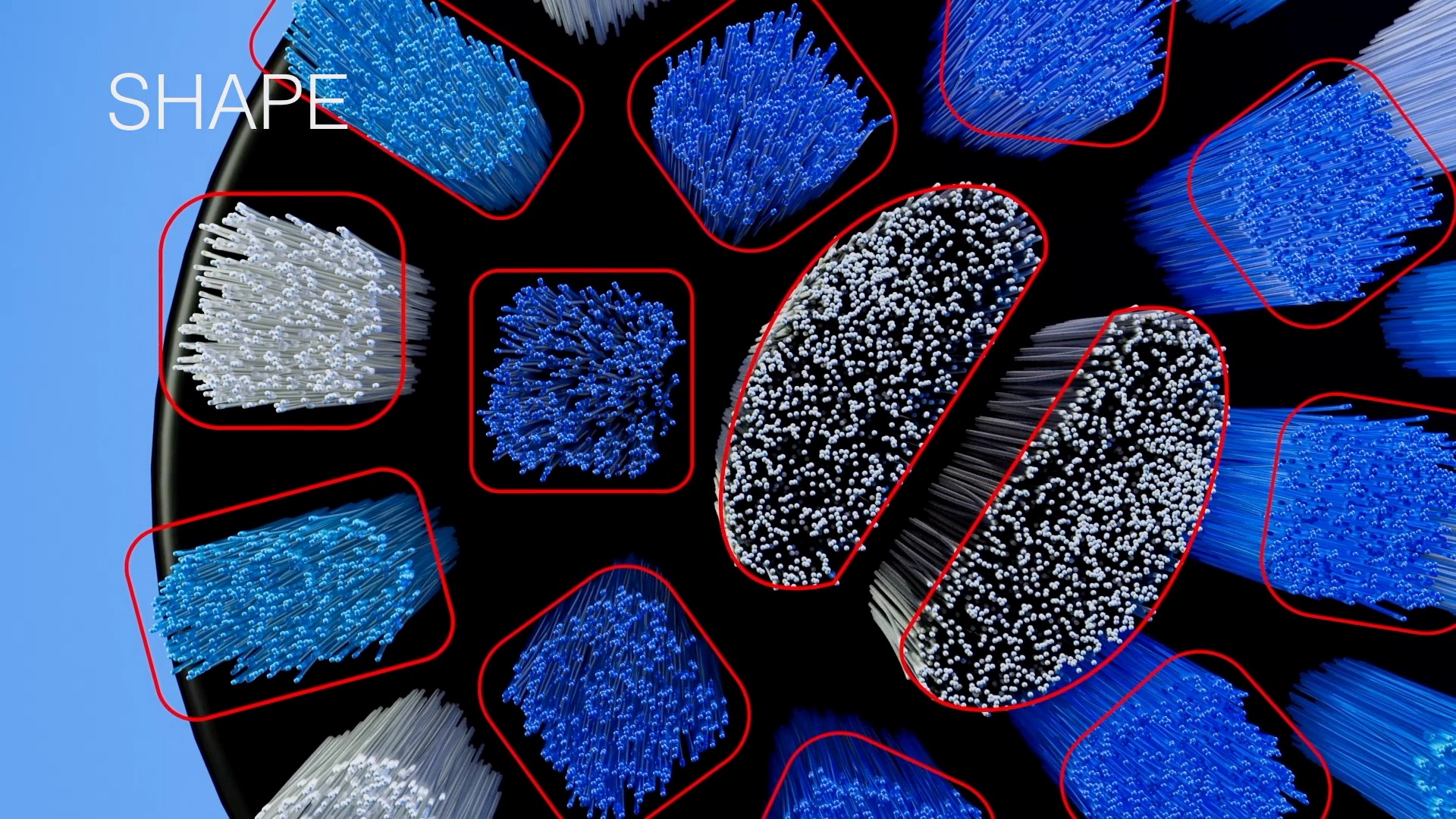 MOCCA AI inspecting tuft shape and geometry on a toothbrush head