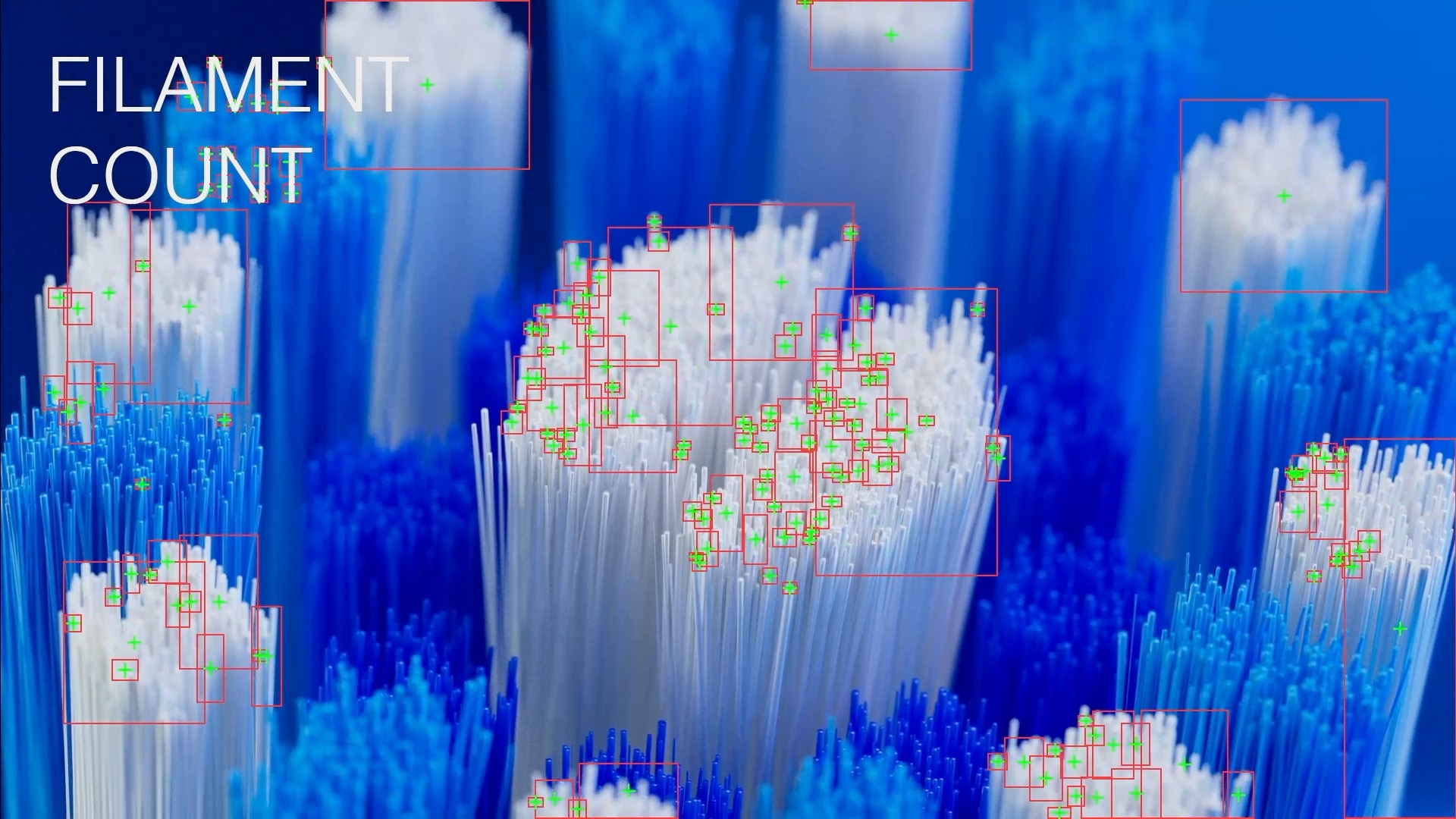 MOCCA AI detecting and counting filaments in a tuft